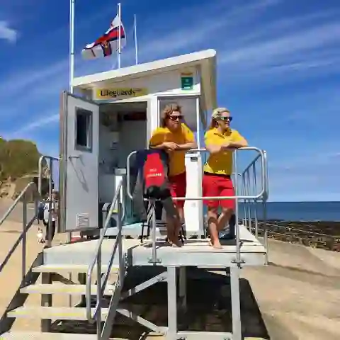 RNLI Lifeguards on duty